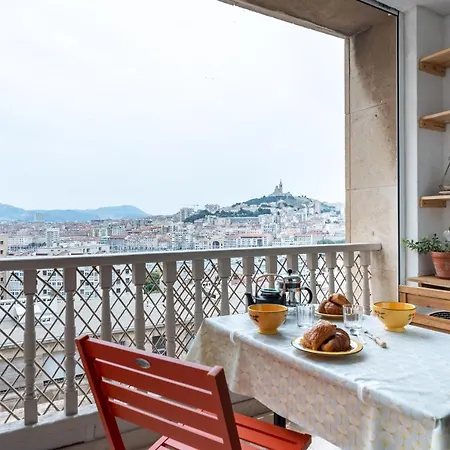 Ferienwohnung Blue Bay - Superbe Vue Sur Le Vieux Port Marseilles Exterior foto